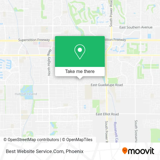 Best Website Service.Com map