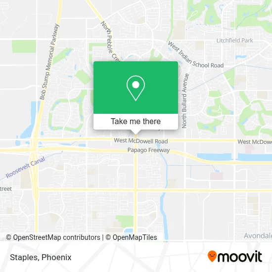 Staples map