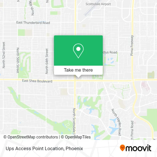 Ups Access Point Location map