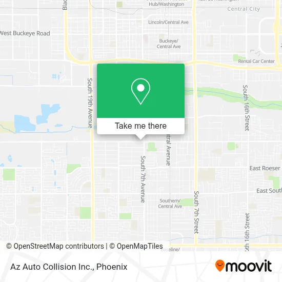 Az Auto Collision Inc. map