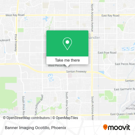 Banner Imaging Ocotillo map