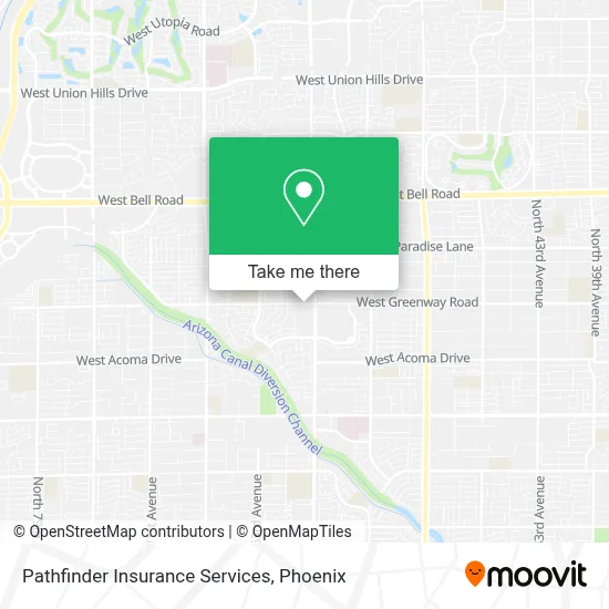 Pathfinder Insurance Services map