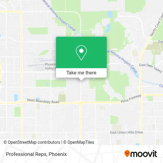 Professional Reps map