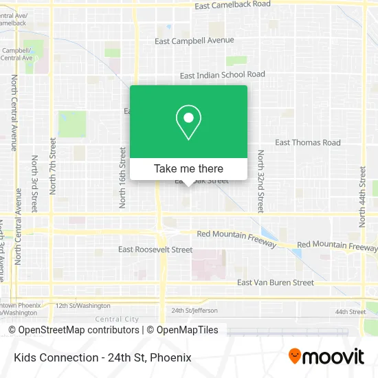Kids Connection - 24th St map