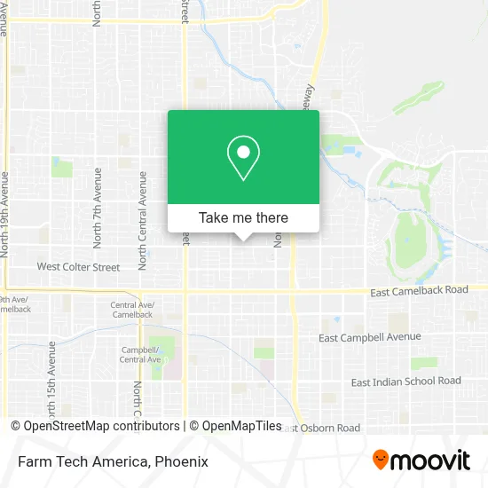 Farm Tech America map
