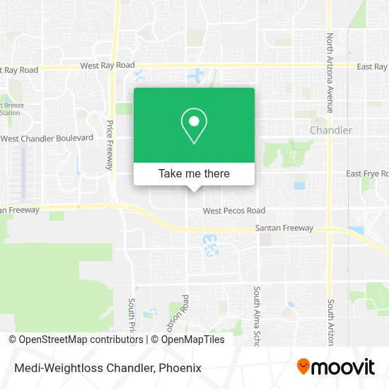 Medi-Weightloss Chandler map