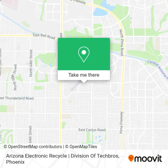 Arizona Electronic Recycle | Division Of Techbros map