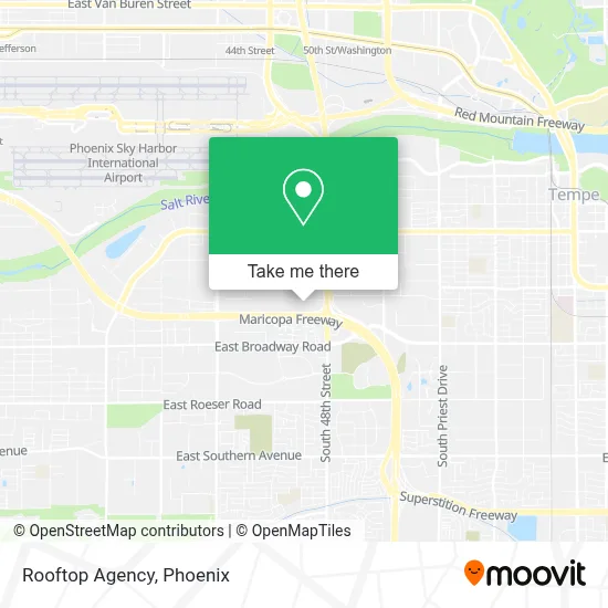 Rooftop Agency map