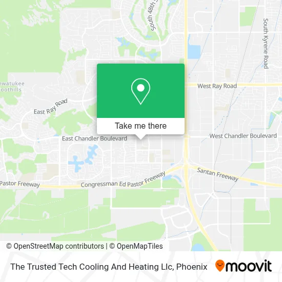 The Trusted Tech Cooling And Heating Llc map