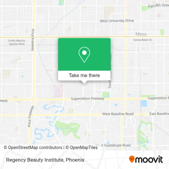 Regency Beauty Institute map