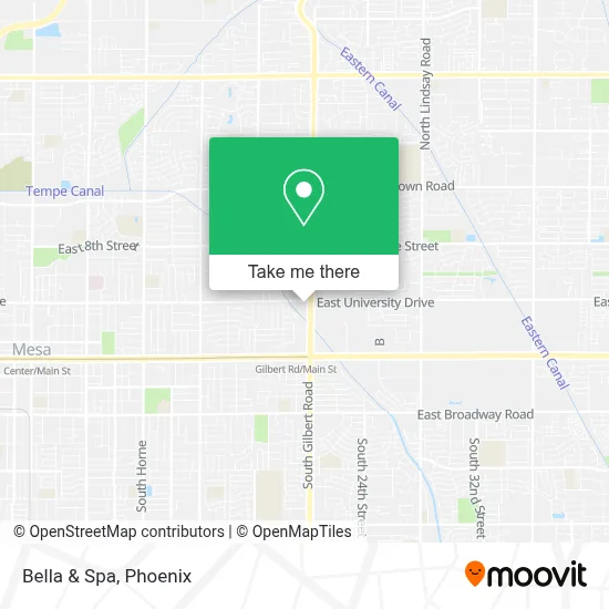 Bella & Spa map