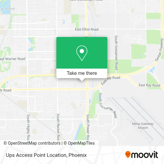 Ups Access Point Location map