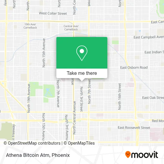 Athena Bitcoin Atm map