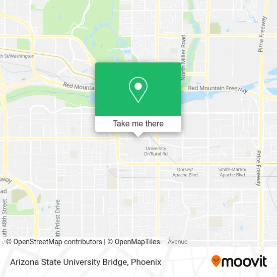 Arizona State University Bridge map