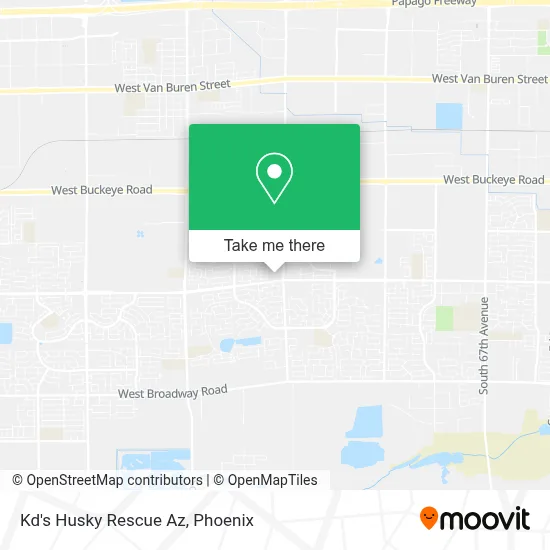 Kd's Husky Rescue Az map