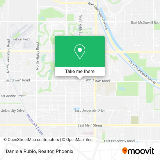 Daniela Rubio, Realtor map