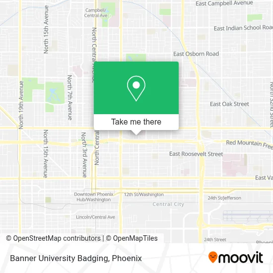 Banner University Badging map