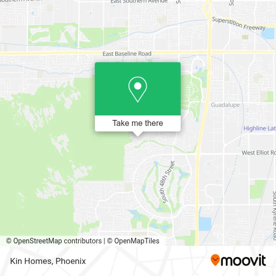 Kin Homes map