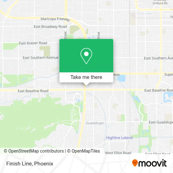 Finish Line map