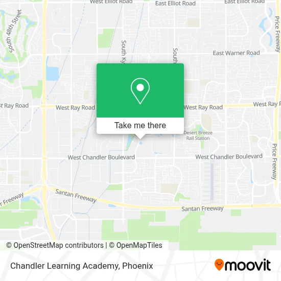 Chandler Learning Academy map