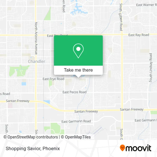 Shopping Savior map