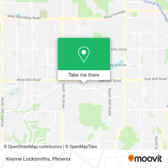 Keyme Locksmiths map