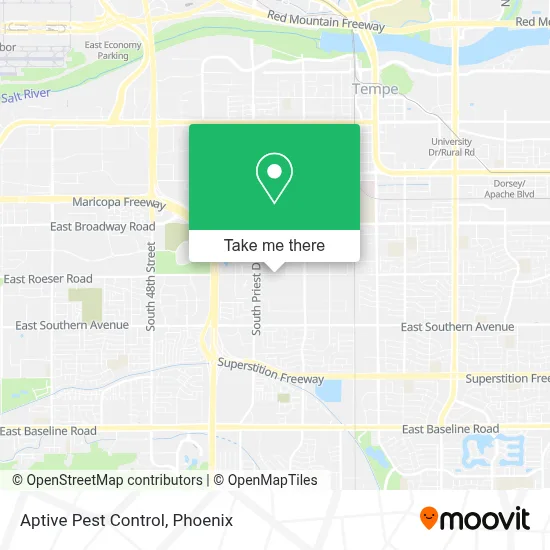 Aptive Pest Control map