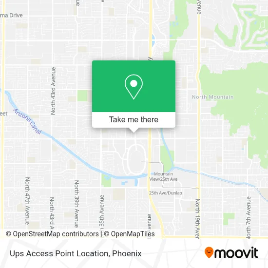 Ups Access Point Location map