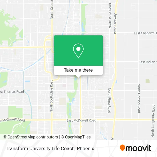 Transform University Life Coach map