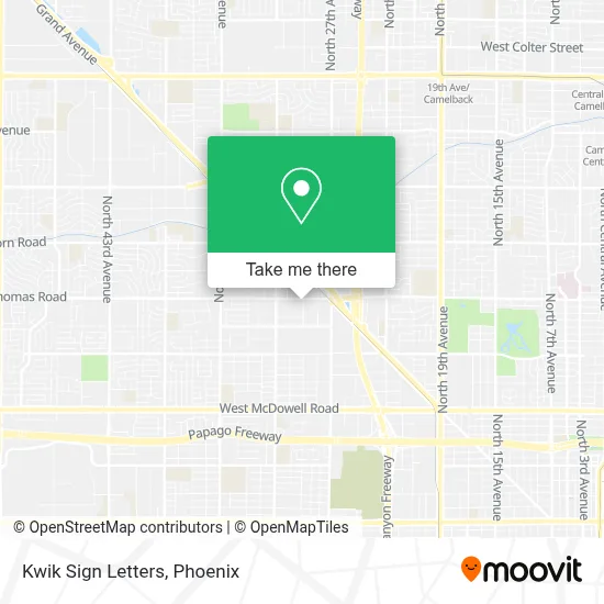 Kwik Sign Letters map