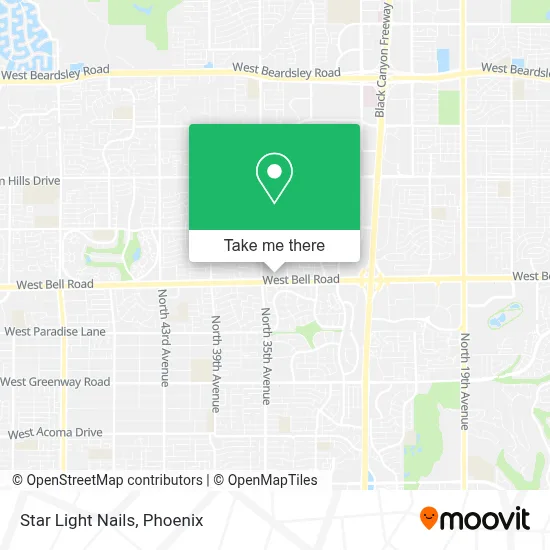 Star Light Nails map