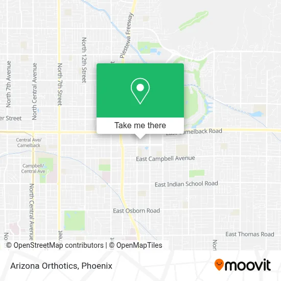 Arizona Orthotics map