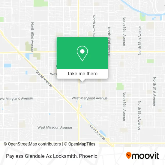 Payless Glendale Az Locksmith map