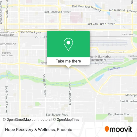 Hope Recovery & Wellness map