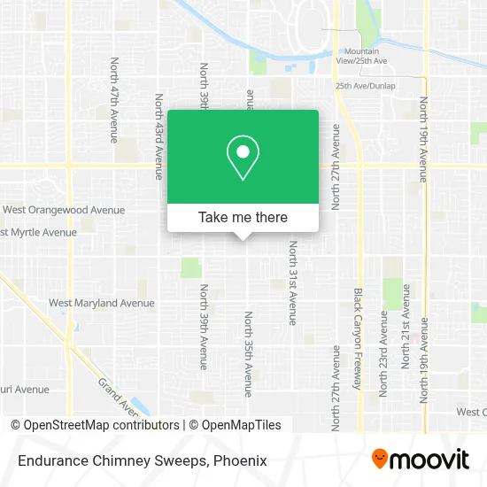 Endurance Chimney Sweeps map