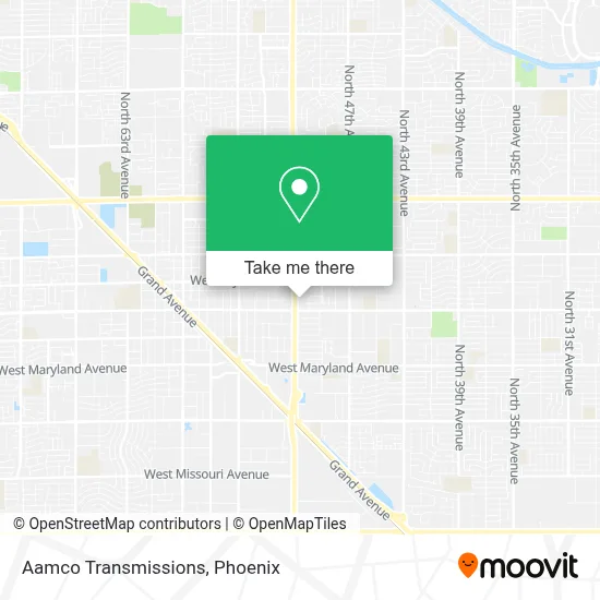 Aamco Transmissions map