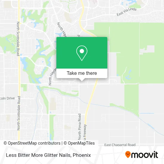 Less Bitter More Glitter Nails map