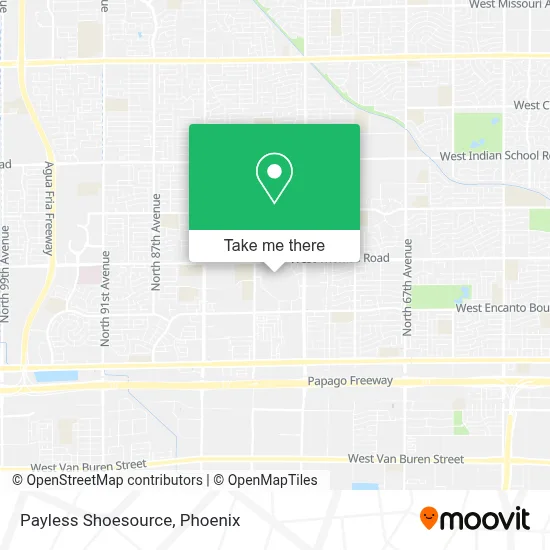 Payless Shoesource map