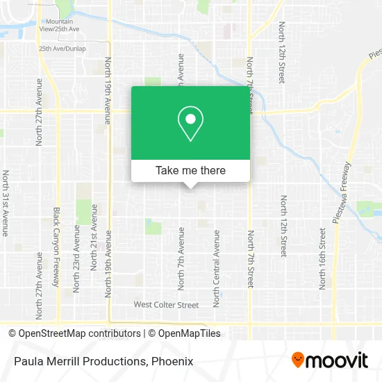 Paula Merrill Productions map