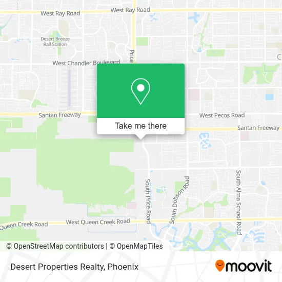 Desert Properties Realty map