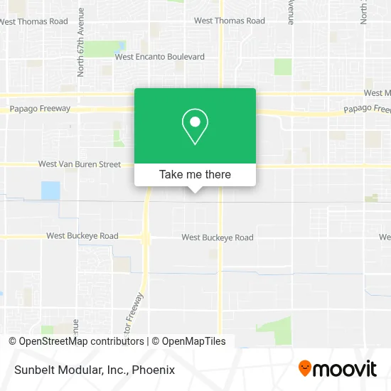 Sunbelt Modular, Inc. map