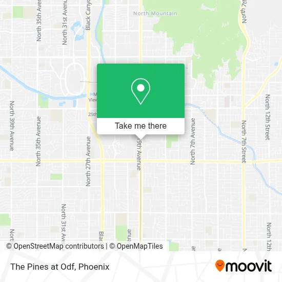 The Pines at Odf map