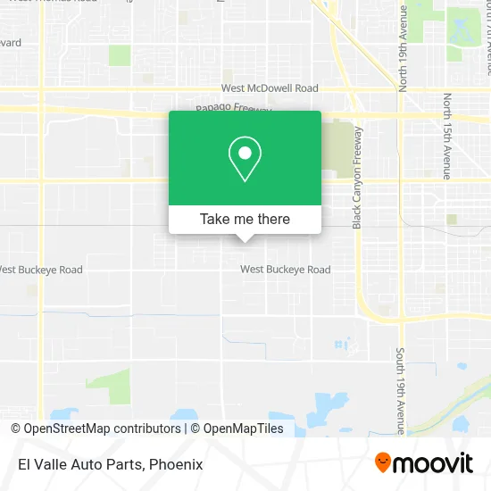 El Valle Auto Parts map