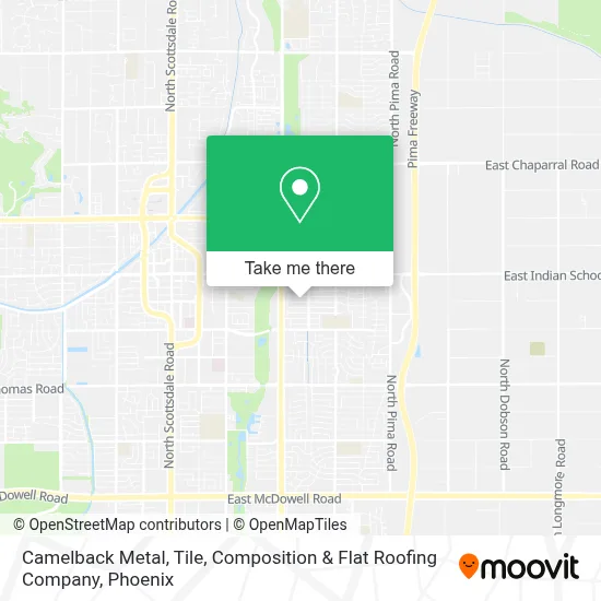 Camelback Metal, Tile, Composition & Flat Roofing Company map