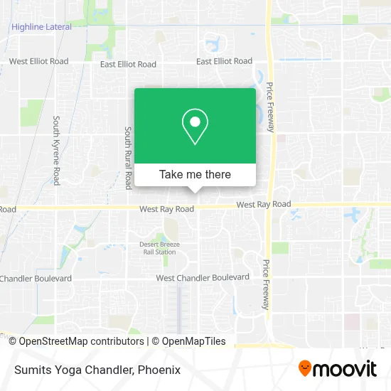 Sumits Yoga Chandler map