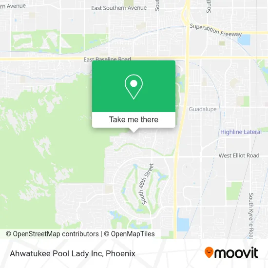 Ahwatukee Pool Lady Inc map