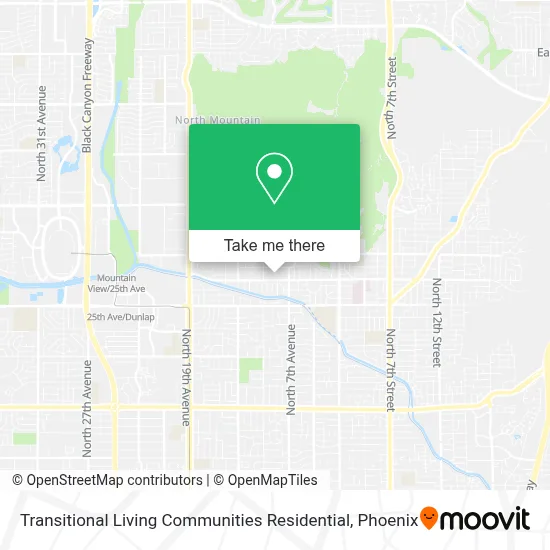Transitional Living Communities Residential map