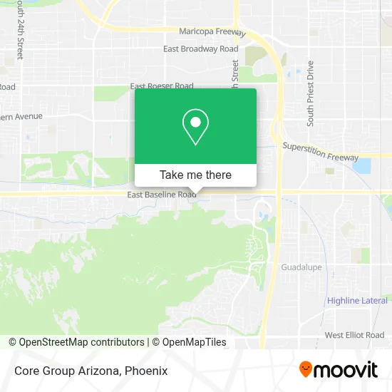 Core Group Arizona map