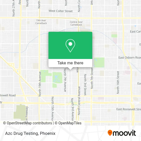 Azc Drug Testing map