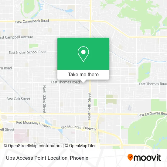 Ups Access Point Location map
